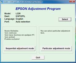 Epson L220 Adjustment Program Epson Ink Reset Printer