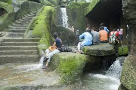 Tourist at Kanheri Caves Waterfall ...