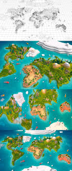 Cartoon Island Drawing Birds Eye View Cartoon Low Poly Earth World Map 2 0 Earth World Map World Map Design Low Poly Art