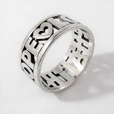 Estate James Avery Sterling Silver Love Hope Faith Ring Size 10 Silver Ring Designs Size 10 Rings James Avery Rings