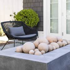 Natural Ceramic Fire Balls In 2020 Modern Outdoor Firepit Outdoor Fire Natural Fire Pit