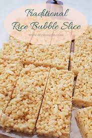 Traditional Honey Rice Bubble Slice Diy Thought Recipe Rice Bubbles Rice Bubble Slice Recipes Using Rice