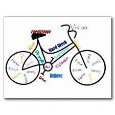 Motivational Bike Bicycle Cycling Sport Hobby Postcard Zazzle Com Bicycle Sport Sports Cycle Cycling Motivation