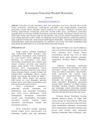 Pembelajaran geometri di sekolah dasar dapat memberikan kontribusi bagi kepentingan siswa dalam belajar matematika, baik untuk pembentukan sikap dan pola pikir, untuk. Pdf Kemampuan Pemecahan Masalah Matematika