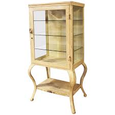 Medical Cabinet Antique Metal And Glass Apothecary Vintage Industrial Storage At 1stdibs
