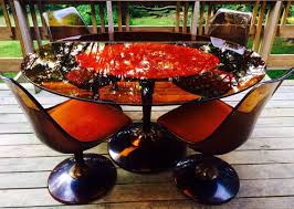 Mid Century Chromcraft Tulip Table And Chairs Tulip Table Modern Antique Furniture Living Spaces Furniture