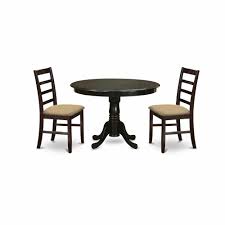 Cultivate a comfortable and casual air for your dining room with the. Hlan3 Cap C 3 Pc Kitchen Nook Dining Set Round Kitchen Table And 2 Slatted Back Kitchen Chairs