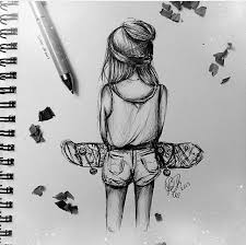 Skater Girl Disegno Ritratti Disegni Sorprendenti Disegni Semplici