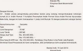 Dapatkan template contoh surat penawaran harga gratis. Contoh Surat Penawaran Rumah Kerjasama Kpr 2018 Kumpulan Cute766