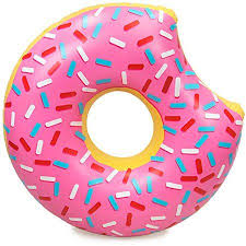 Sol Coastal 4 Foot Jumbo Swimming Pool Donut Float Strawberry Frosted Rainbow Sprinkles Walmart Com Rainbow Sprinkles Donut Pool Float Strawberry Frosting