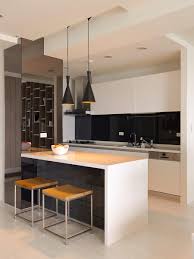 Black cabinets in a small kitchen? Open Plan Home With Oomph Interior Design Kitchen Small Kitchen Bar Design Kitchen Design Small