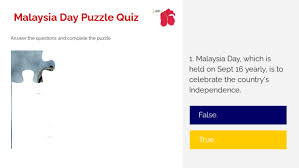 A question will be asked aloud, and students will pick between 3 answer ch. Razak Malaysia Day Quiz Puzzle By Leoi On Genially