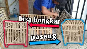 Ukuran kandang harus memperhatikan umur serta banyaknya ayam yang akan diternakkan. Cara Membuat Kandang Ayam Rakitan Dari Bambu Youtube