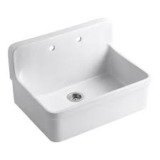 Maybe you would like to learn more about one of these? Kohler Gilford Tm Apron Front Wall Mount Kitchen Sink In White The Home Depot Canada