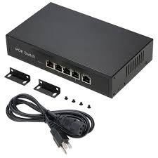 1 4 Ports 10 100mbps Poe Switch Injector Power Over Ethernet Ieee 802 3af For Cameras Ap Voip Built In Power Supply Voip Networking Camera
