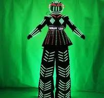 Earthradius Led Robot Costume Cosplay Light Up Dress Outfit ...