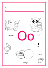 Bubble letter o cutout on full sheet of paper. Alphabet Letter O English Esl Worksheets For Distance Learning And Physical Classrooms