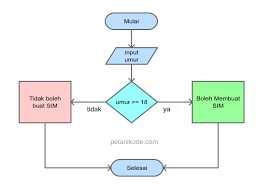3 contoh flowchart percabangan beserta programnya kelas programmer from kelasprogrammer 1 2 dan 5. Belajar Pemrograman Python Memahami Percabangan Untuk Membuat Logika Program