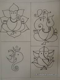 Ganesha Patterns2 Jpg 720 960 Rangoli Patterns Mandala Design Art Ganesh Art