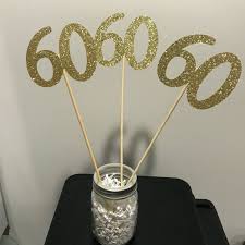 60th Birthday Decoration 60th Birthday Centerpiece Sticks Etsy 60th Birthday Centerpieces 60th Birthday Decorations 60th Birthday Party Decorations