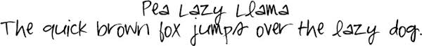 Download free fonts for mac, windows and linux. Pea Lazy Llama