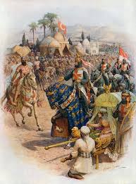 The Meeting Of Richard Coeur De Lion And Saladin Stock Image Look And Learn