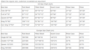 Bed Sheet Sizes Chart Home Decorating Ideas Interior Design