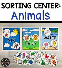 Animal Sort Air Land Water In 2020 Water Animals Preschool Animal Lessons Animals Live In Water