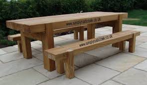Bespoke Rustic Oak Garden Tables Custom Made Oak Beam Tables By Simply Rustic Oak Garden Table Contemporary Garden Furniture Oak Garden Furniture
