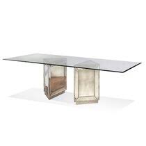 Discover our upscale furniture to enhance your dining room and kitchen. Marais Mirrored Dining Table Wayfair