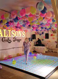 How To Make A Balloon Ceiling 18th Birthday Party Balloon Ceiling Party Balloons