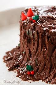 Mascake Scarlett Tronco De Navidad De Chocolate A La Naranja Con Paso A Paso Muy Facil Christmas Cake Christmas Desserts Cake