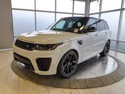 This supercharged svr is the ultimate blend of luxury and power. New 2021 Land Rover Range Rover Sport Svr L12558 Edmonton Alberta Go Auto