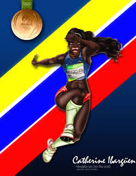 La exitosa atleta llevaría la bandera junto a otro deportista hombre por temas de igualdad de género según lo estipulado por el comité olímpico internacional. Artstation Catherin Ibarguen Medalla De Oro Colombia Jaime Candelo