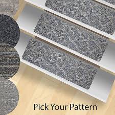 World rug gallery geometric design stair treads. Non Slip Stair Treads Black Safety Anti Skid Tape High Traction Indoor Outdoor Ebay Carpet Stair Treads Stair Runner Carpet Carpet Treads