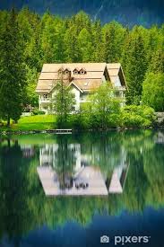 Das neue album eine nacht im paradies jetzt vorbestellen und das tv special auf dvd mit fantasy am zuckerhut ab dem 2.05.2014 überall im handel erhältlic. Fototapete Das Haus Am See In Den Bergen Pixers Wir Leben Um Zu Verandern