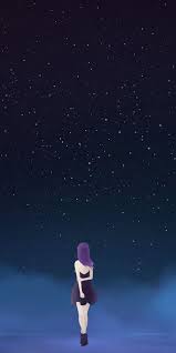 Anime silhouette starfall landscape 4k hd anime nature. 43 Sad Anime Iphone Wallpapers Wallpaperboat