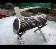Amazing Log Made Out Of Welds Welding Art Projects Welding Art Scrap Metal Art