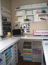 The stone buffet counter doubles as a durable workspace while a tall swivel chair can be used as a crafting chair or extra dining room seating. Cricut Sewing Room Storage Dream Craft Room Craft Room Storage