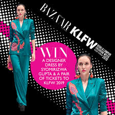 Last week i had the pleasure of attending klfw (that's kuala lumpur fashion week, for those playing at home). This Is How You Can Win A Syomirizwa Gupta Original And A Pair Of Klfw 2019 Tickets Harper S Bazaar Malaysia