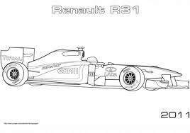 Renault R31 Formula 1 Car Coloring Page Cars Coloring Pages Coloring Pages Sports Coloring Pages
