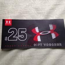 We did not find results for: Under Armour 25 Gift Voucher Tickets Vouchers Vouchers On Carousell