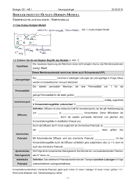 Bioelektrizitat Axon Ruhepotenzial Losungen In 2020 Biologie Unterrichtsmaterial Physiologie