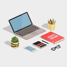 Download Cute Designer Workspace For Free Book Icons Isometric Design Isometric