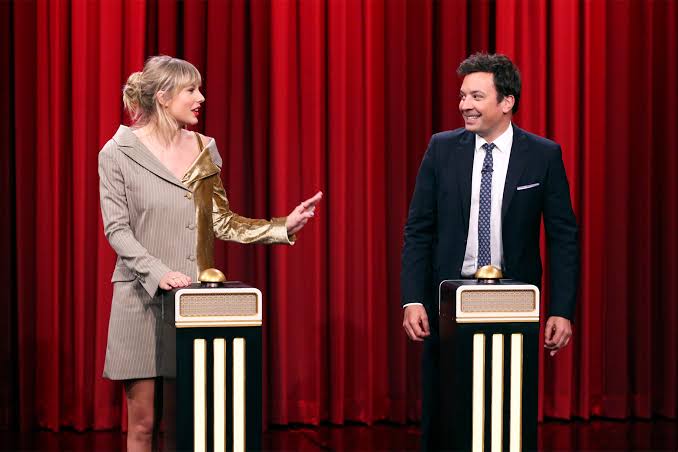 Taylor Swift on The Tonight Show, AI generated