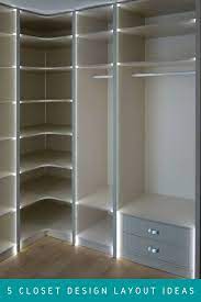 5 Corner Closet Design Layouts Closet Design Layout Bedroom Closet Design Closet Design
