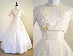 1950s Wedding Dress Ivory Lace Miss Betsy 1950s Wedding Dress Ivory Wedding Dress Wedding Gowns Vintage