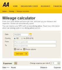 aa launch new fleet mileage calculator motor trade news