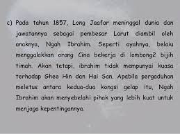 Senarai residen british negeri perak perak, british malaya. Cara Peluasan Kuasa Di Perak