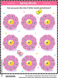 9 letter words starting with e. Spring Themed Word Puzzle English Language With Words Written On Petals Around The Flowers Can You Guess The Nine 9 Letter Words Answer Included Stock Vector Adobe Stock